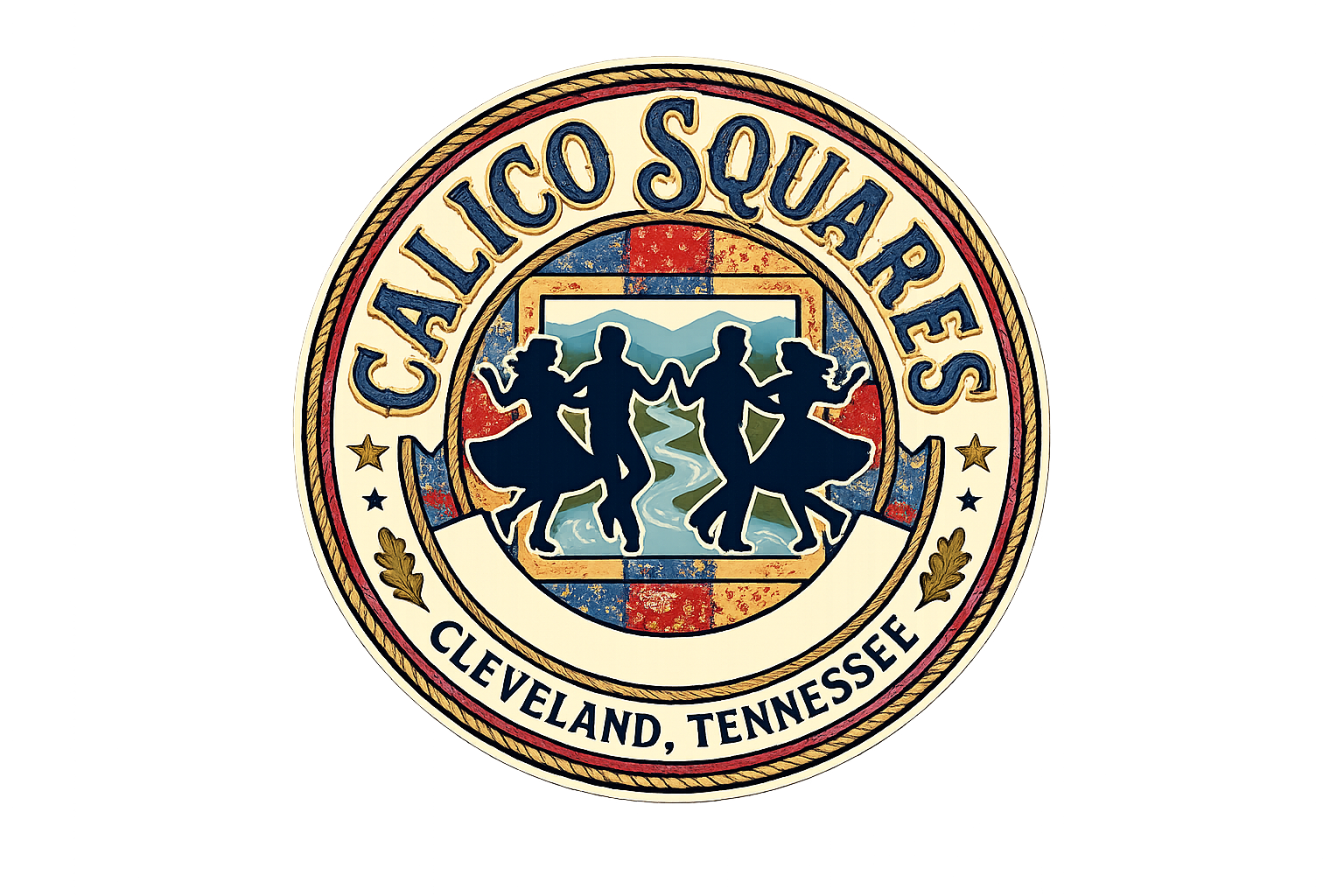 Calico Squares - Cleveland, Tennessee Logo